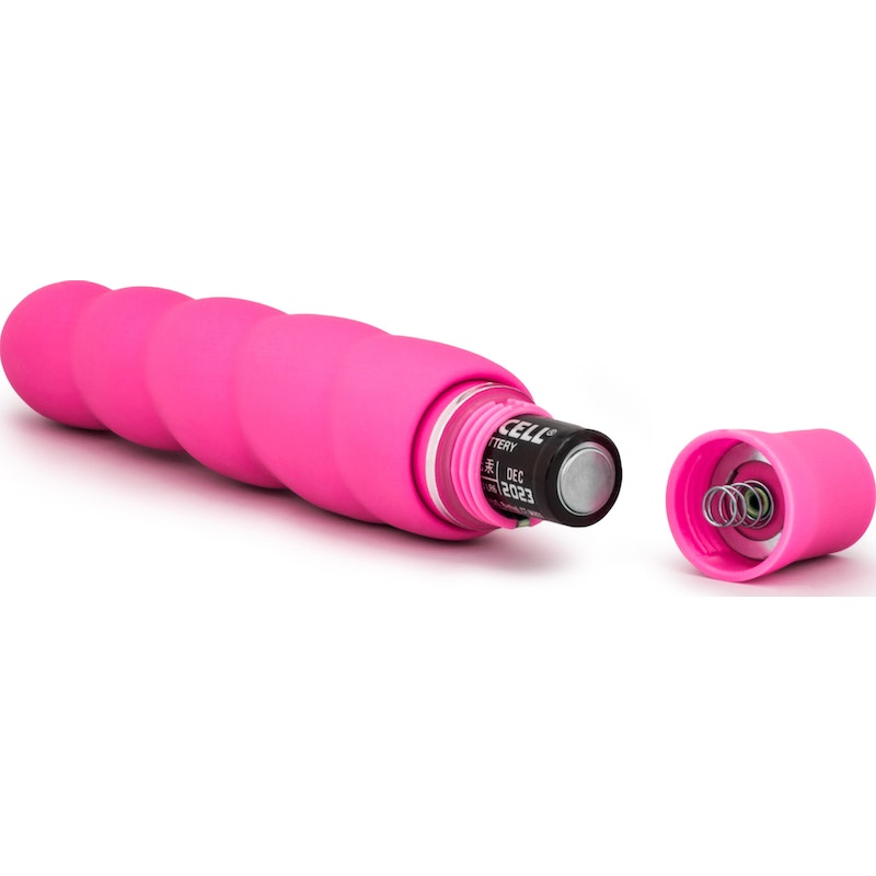 Luxe Anastasia Vibrator, 5.25"/13cm, Pink/Aqua/Blue