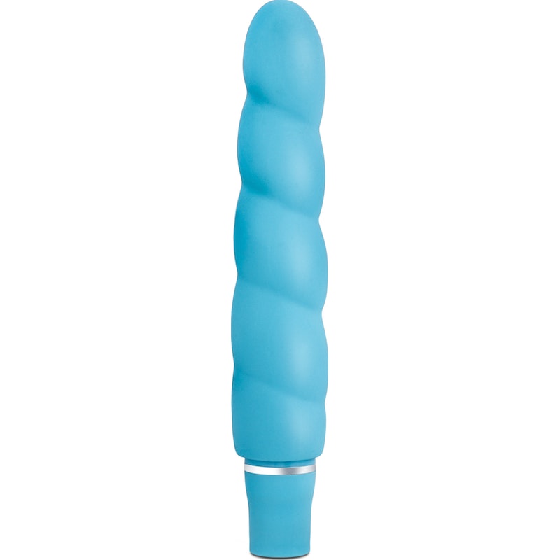Luxe Anastasia Vibrator, 5.25"/13cm, Pink/Aqua/Blue