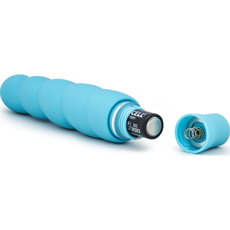 Luxe Anastasia Vibrator, 5.25"/13cm, Pink/Aqua/Blue
