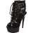 Lapdance Shoes Black Lace Open Toe Platform Ankle Bootie 6in Heel Size 9