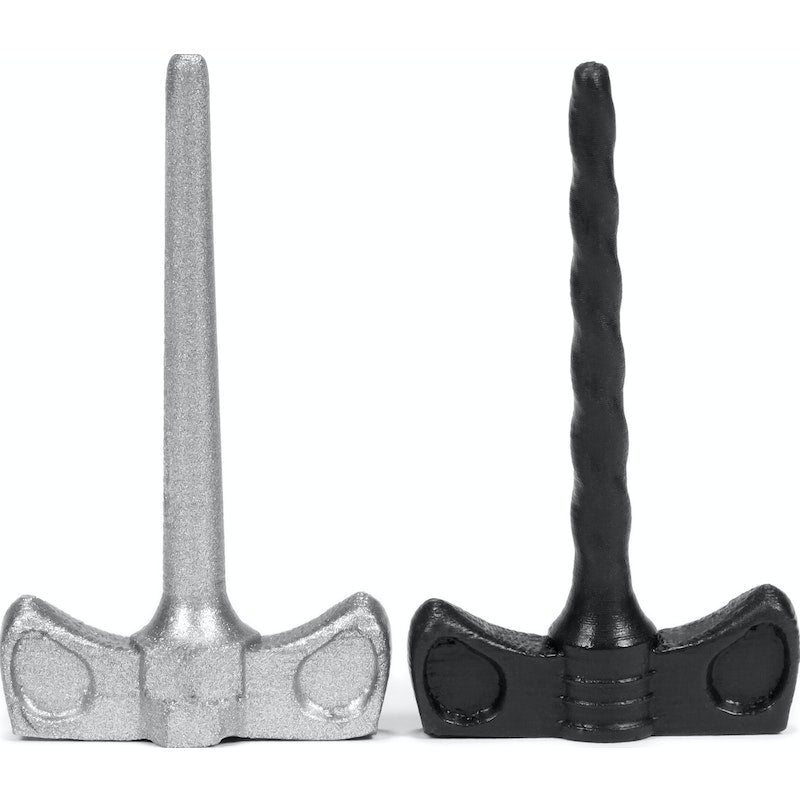 OxBalls Cockscrews Sounds 2pc Black/Zink 9cm