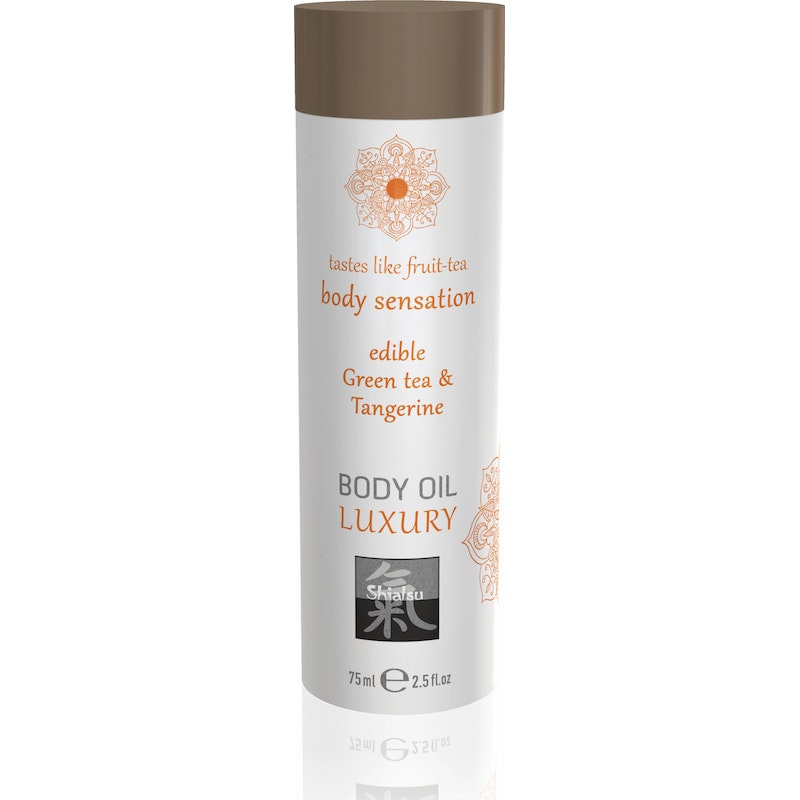 Shiatsu Luxury Body Oil Edible Green Tea and Tangerine