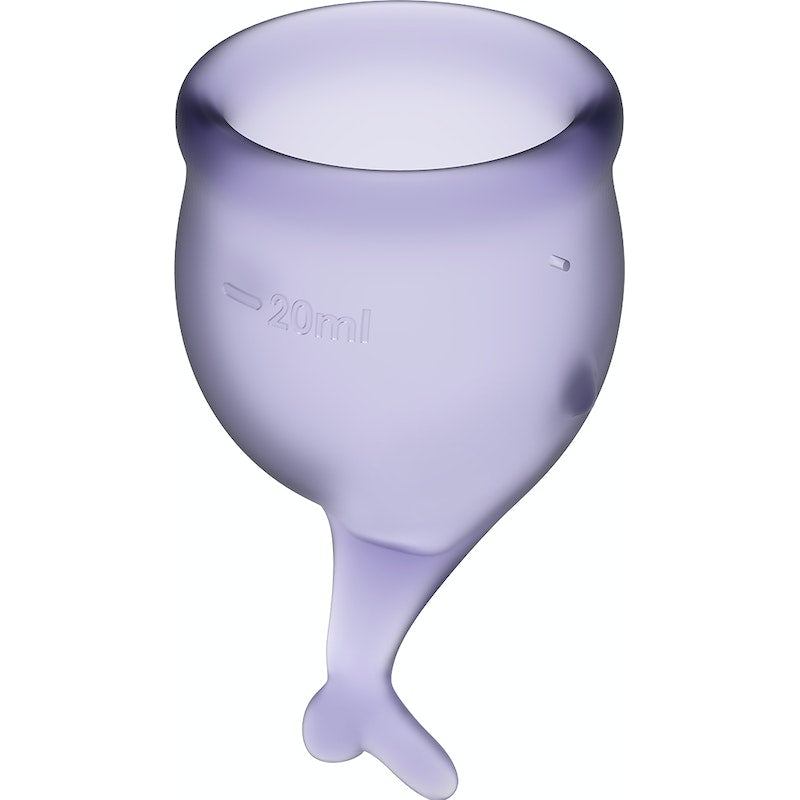 Satisfyer Feel Secure Menstrual Cup Lila 2pk