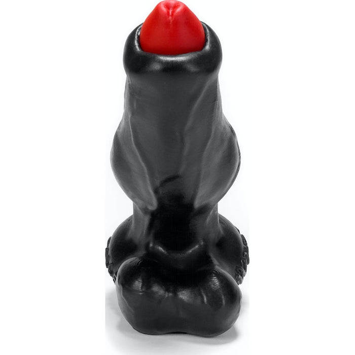 OxBalls Woof Hollow Plug with Stopper,  Black/Red