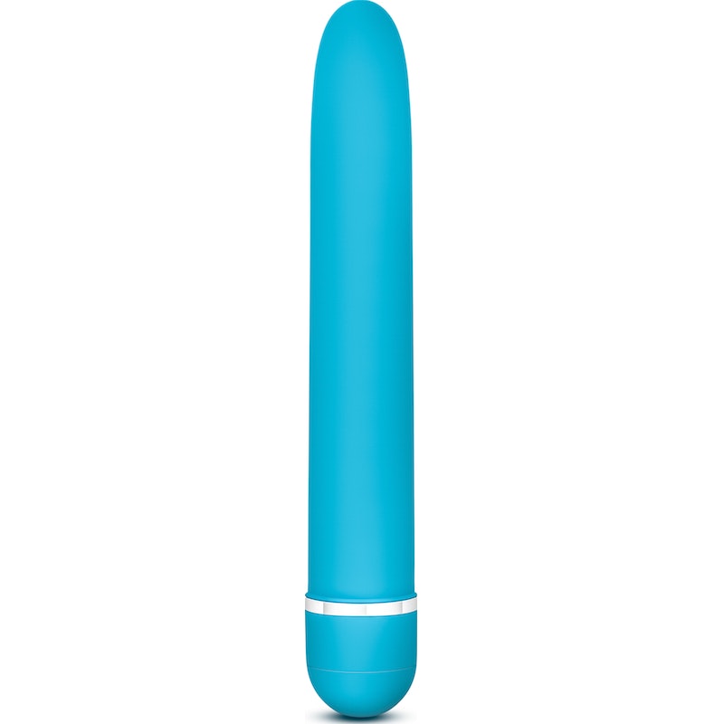 Rose Luxuriate Classic Vibrator, 7", Blue/Pink