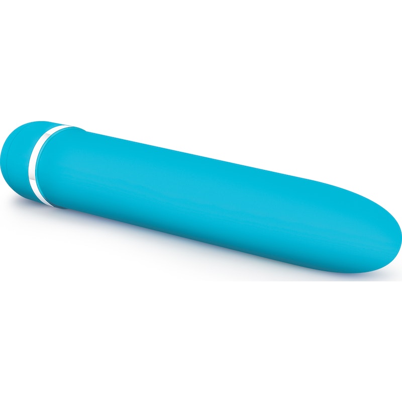 Rose Luxuriate Classic Vibrator, 7", Blue/Pink