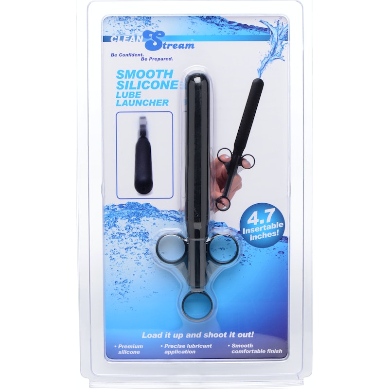 CleanStream Smooth Silicone Lubricant Launcher XL, Black