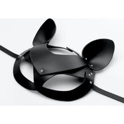 Tailz Cat Tail Anal Plug and Mask Set, Black