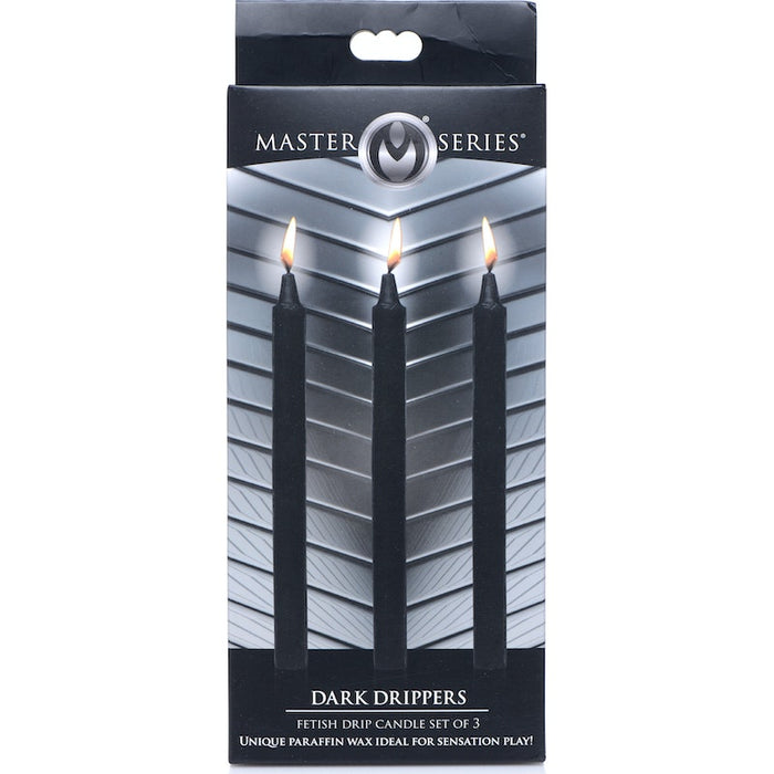 Master Series  Fetish Drip Candles, 3-Pack, Black