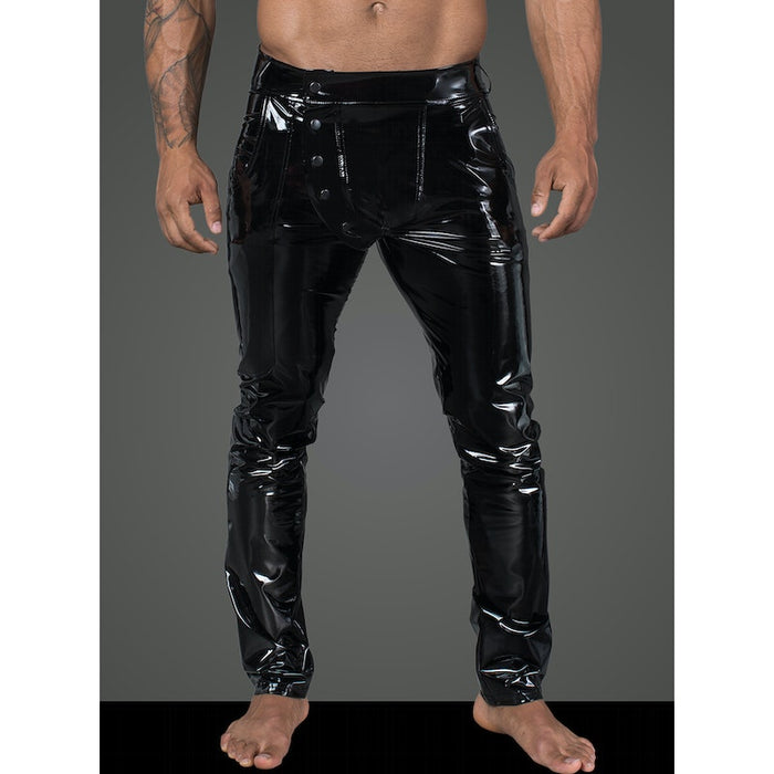 Noir Long Elastic PVC pants, Black, S/M/L/XL