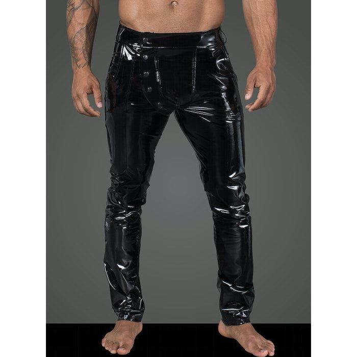 Noir Long Elastic PVC pants, Black, S/M/L/XL