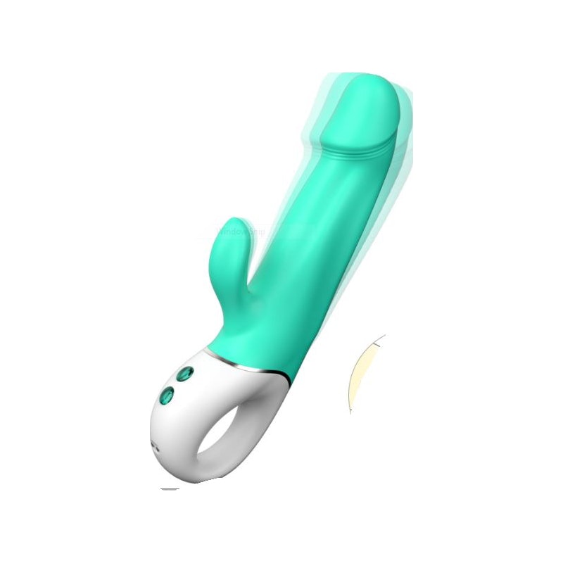 S-Hande Wave Rabbit Vibrator, Teal