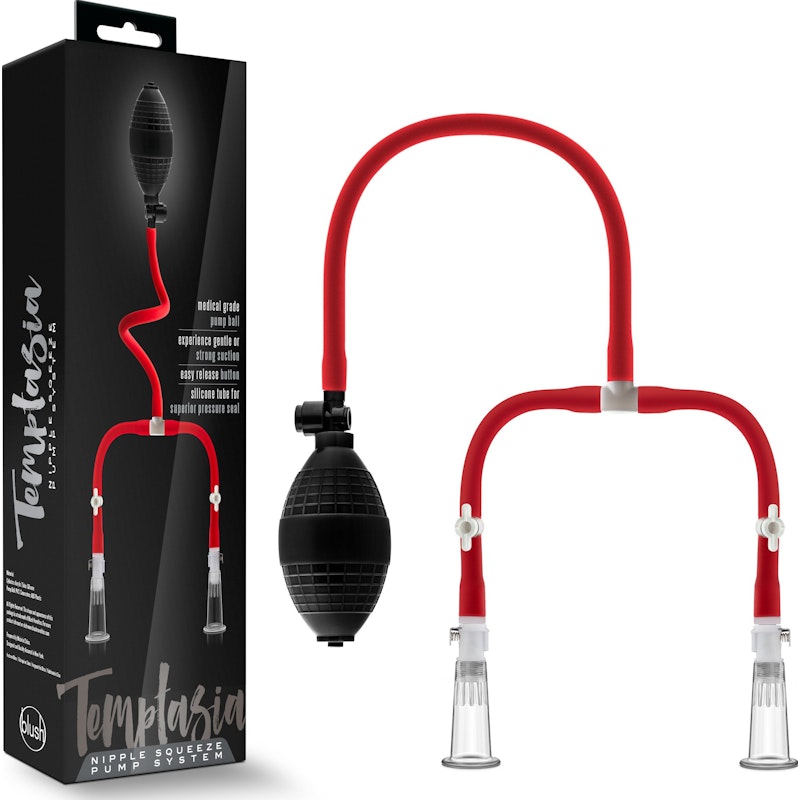 Temptasia Nipple Squeeze Pump System, Black