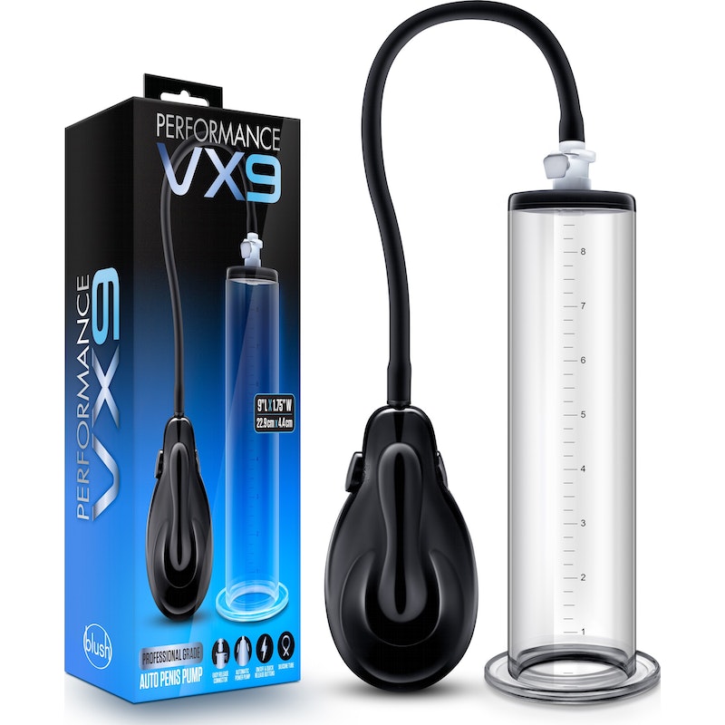 Performance VX9 Auto Penis Pump, Clear