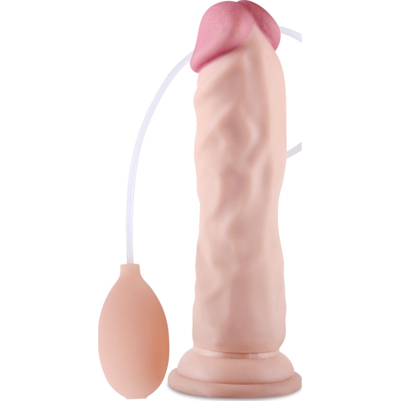 Lovetoy Soft Ejaculation Cock With Ball 8.5in/21.6cm, Flesh