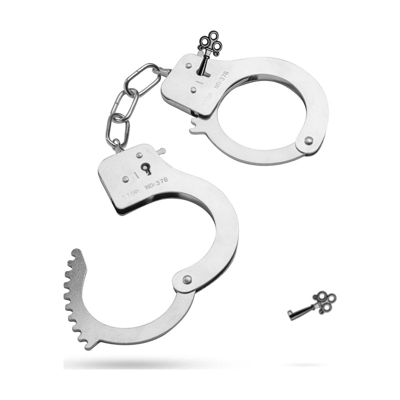 Fetish Collection Metal Cuffs, Silver