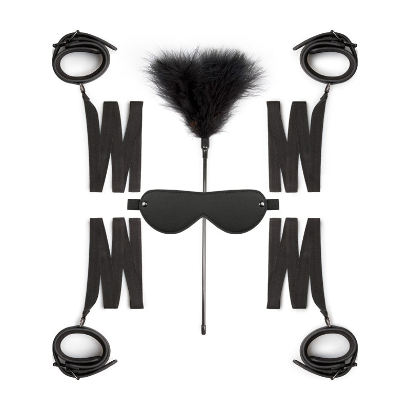 Fetish Collection Beginners Four-Piece Bondage Fantasy Kit, Black