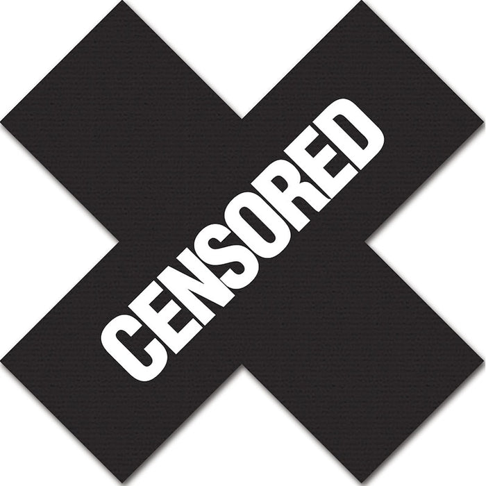 Peekaboo Pasties Censored Pasties - Black
