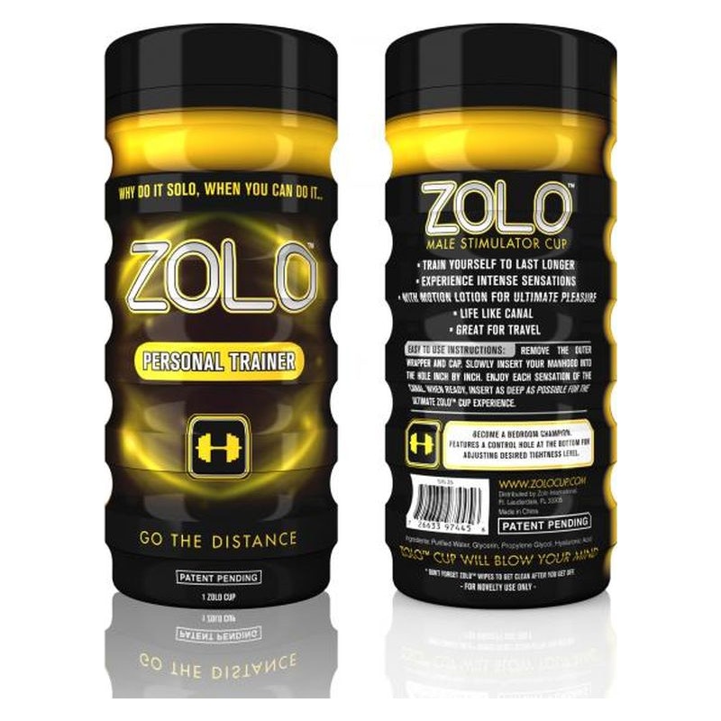 Zolo Personal Trainer Cup Masturbator, Yellow