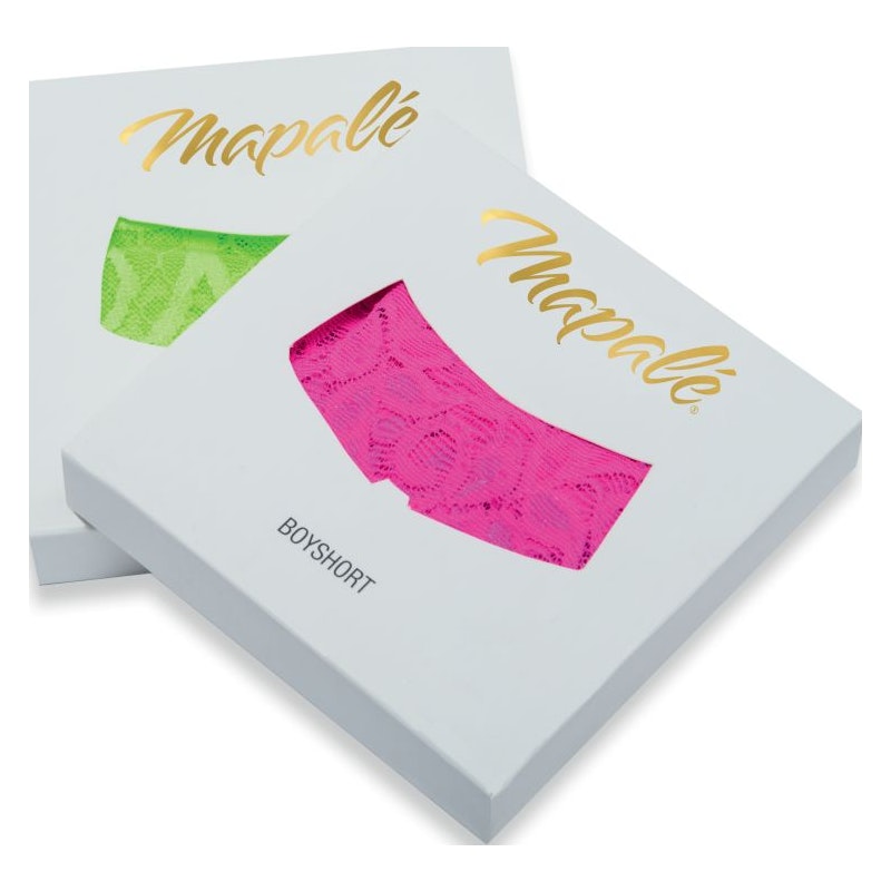 Mapale Lingerie Lace Keyhole Panties Black, Red S/M, M/L
