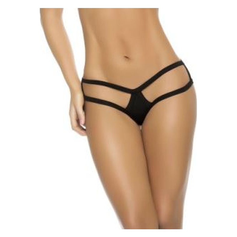 Mapale Lingerie Cage Panties Black, White S/M, M/L