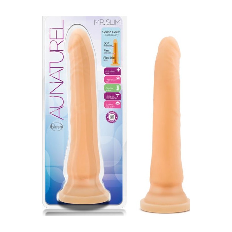 Au Naturel Mr. Slim Dildo, Beige