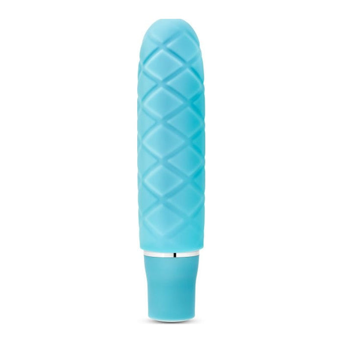 Luxe Cozi Mini Vibrator, 4.75", Aqua