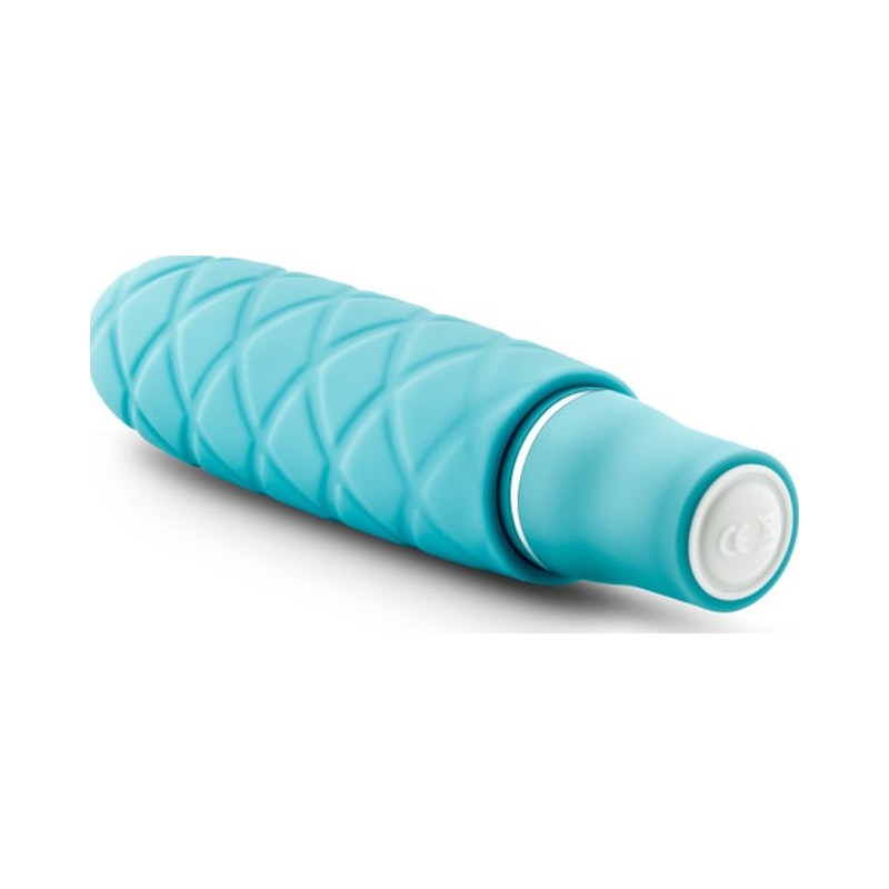 Luxe Cozi Mini Vibrator, 4.75", Aqua