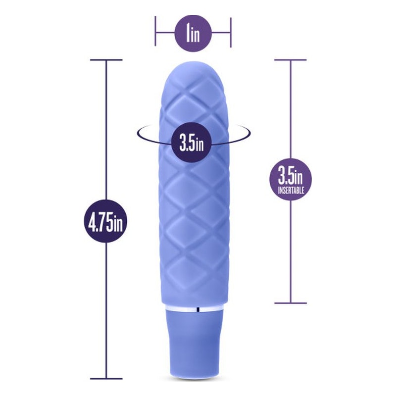 Luxe Cozi Mini Periwinkle Vibrator, Blue