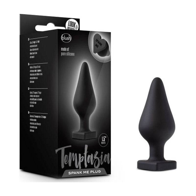 Temptasia Spank Me Butt Plug, Black