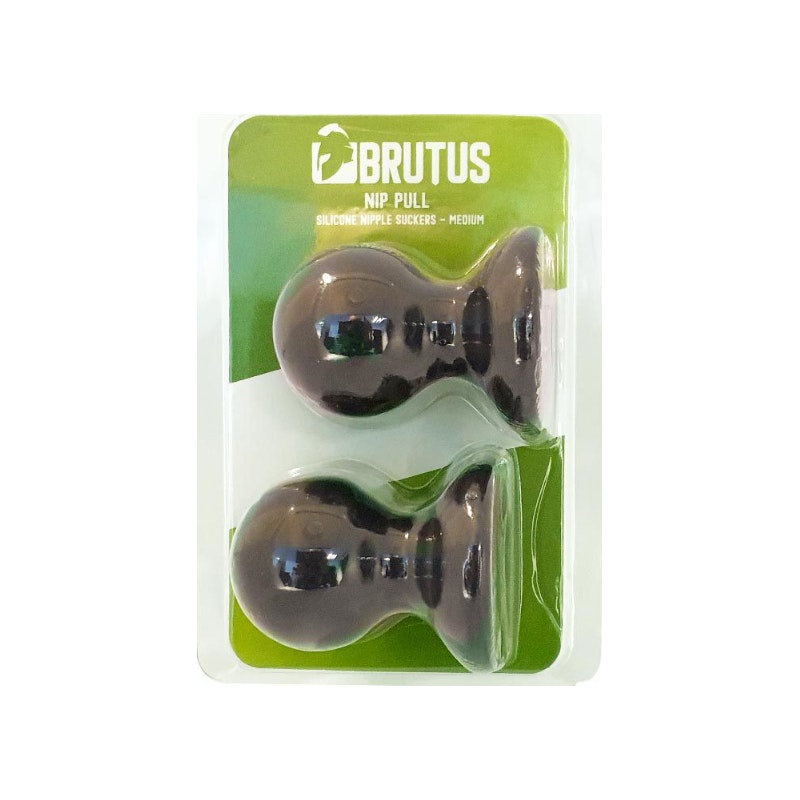 Brutus Nip Pull Silicone Nipple Suckers, M, Black