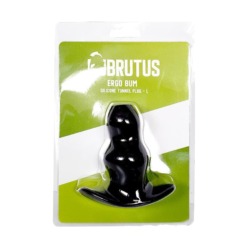 Brutus Ergo Bum Tunnel Plug, Large, Black