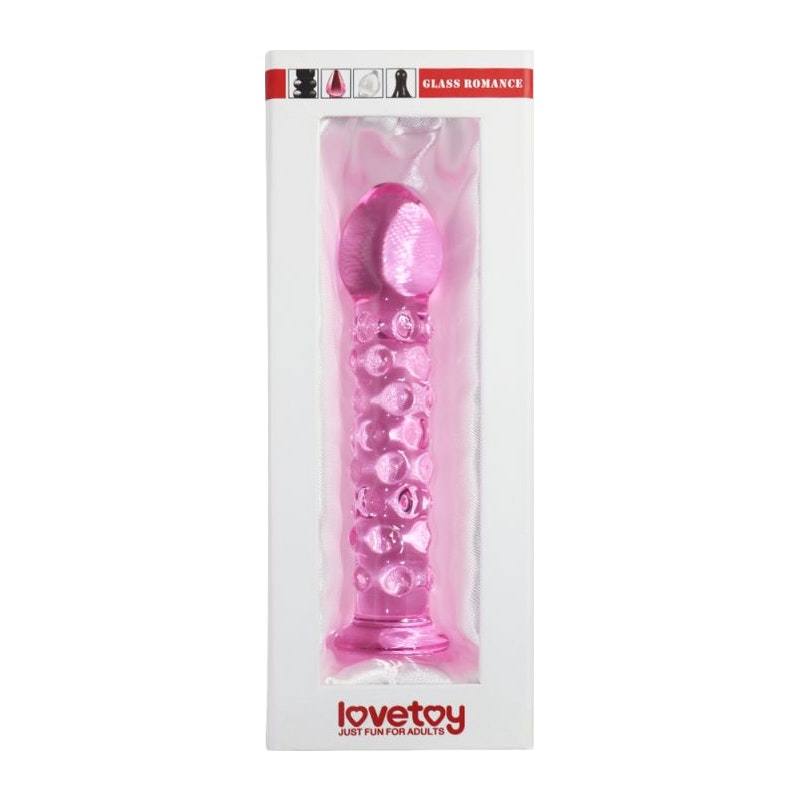 Lovetoy Glass Romance 2 Pink 7in