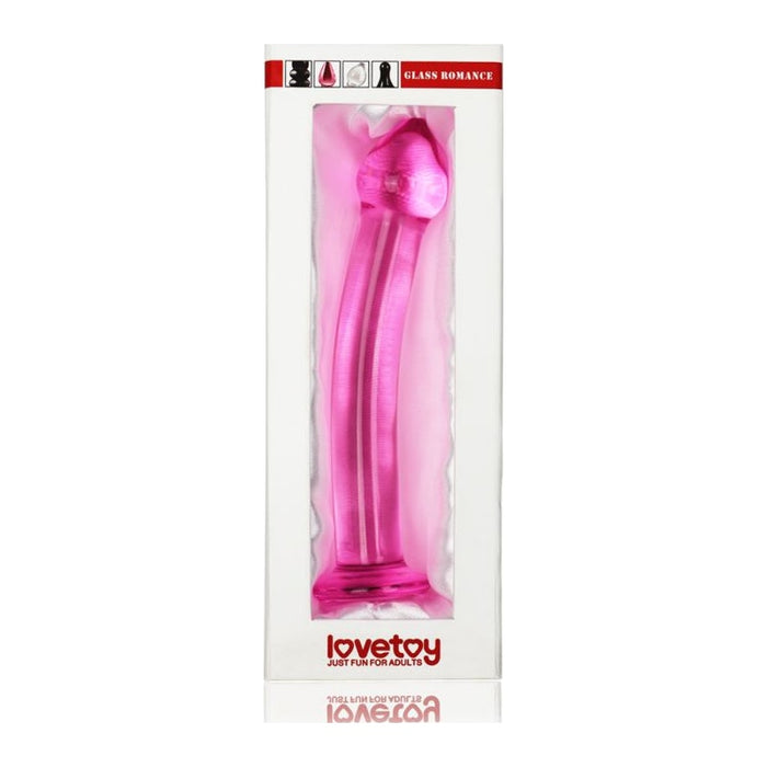 Lovetoy Glass Romance 3 Pink 7.5in