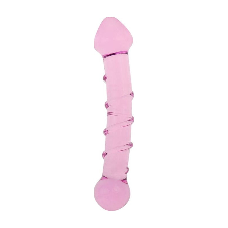 Lovetoy Glass Romance 5 Pink 7in