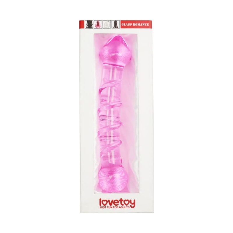 Lovetoy Glass Romance 5 Pink 7in