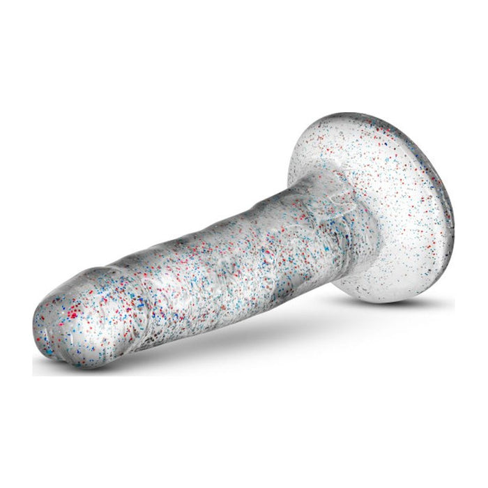 Naturally Yours Glitter Dong, 5.5in/14cm, Clear