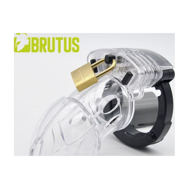Brutus Alpha Chastity Cage, Clear