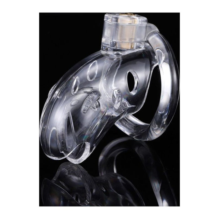 Brutus Shark Chastity Cage, Clear
