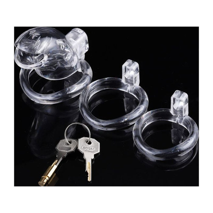 Brutus Shark Chastity Cage, Clear