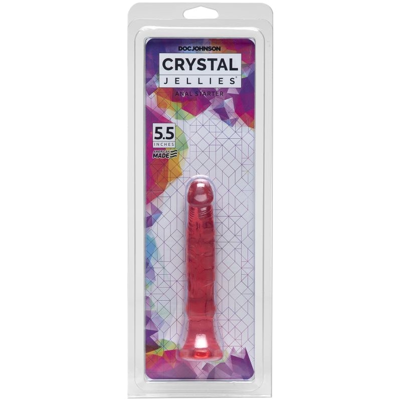 Doc Johnson Crystal Jellies Anal Starter, 5.5"/14cm, Pink
