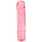 Doc Johnson's Crystal Jellies Classic Dong Pink, 8"/20cm