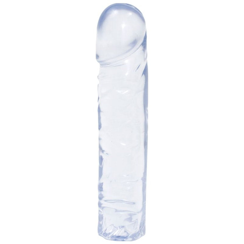 Doc Johnson Crystal Jellies Classic Dong 8"/20cm Clear