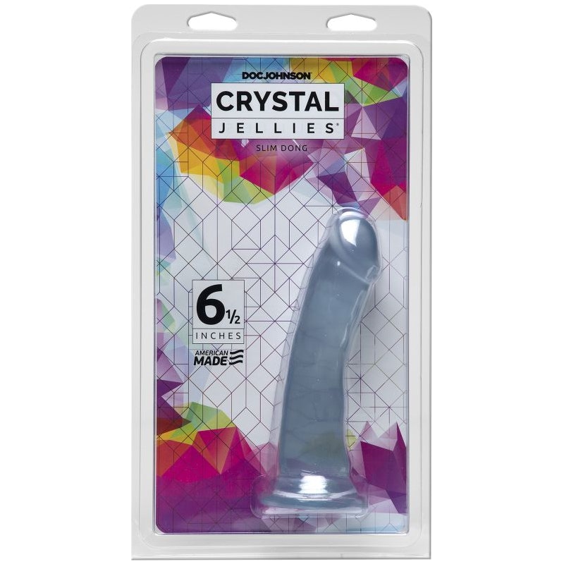 Crystal Jellies Slim Dong,  6.5"/16.5cm, Clear