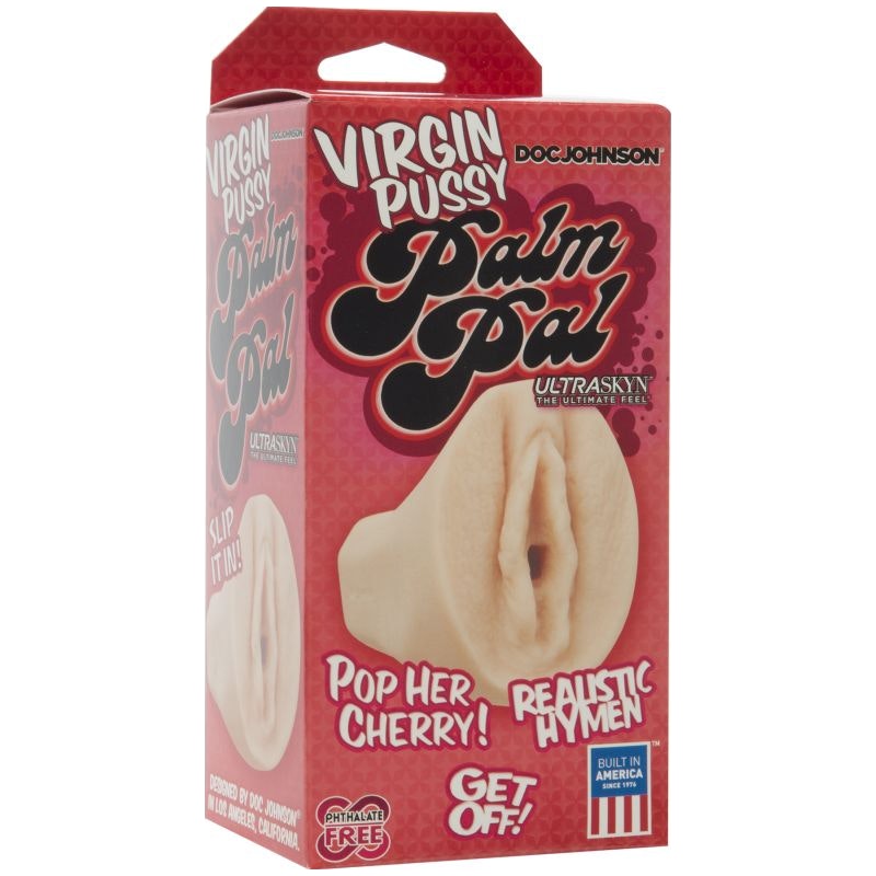 Doc Johnson Palm Pal Ultraskyn Virgin Pussy White
