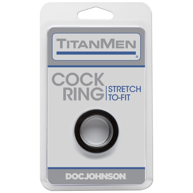 Doc Johnson TitanMen Cock Ring, Black