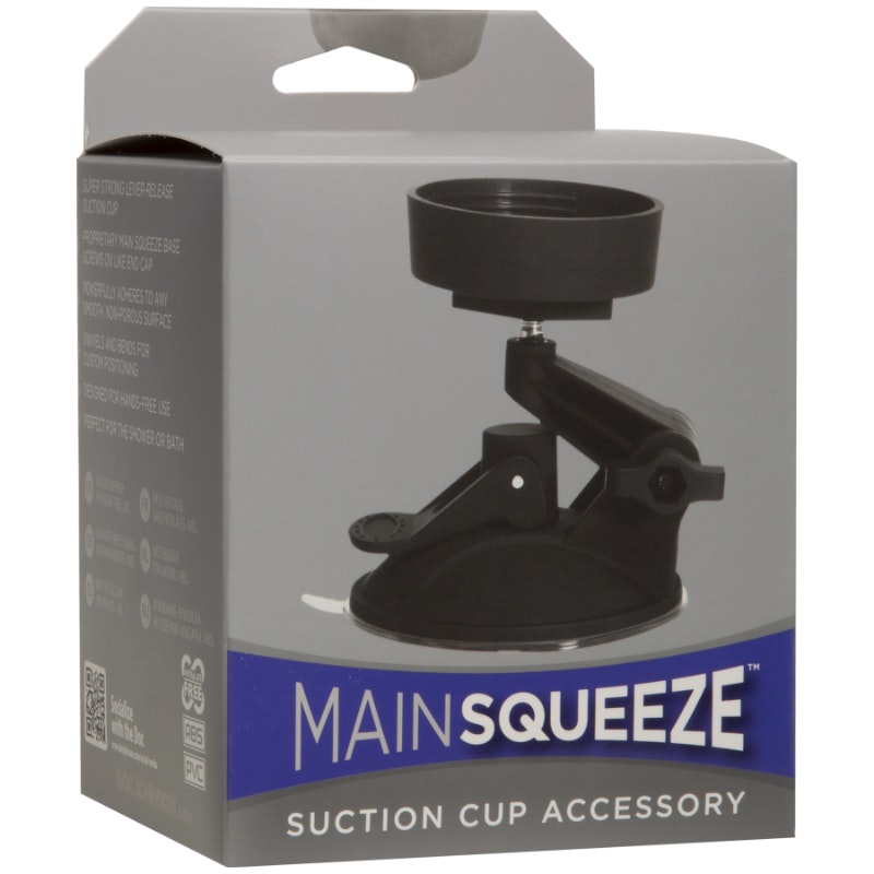 Doc Johnson Main Squeeze Suction Cup Accessory Black
