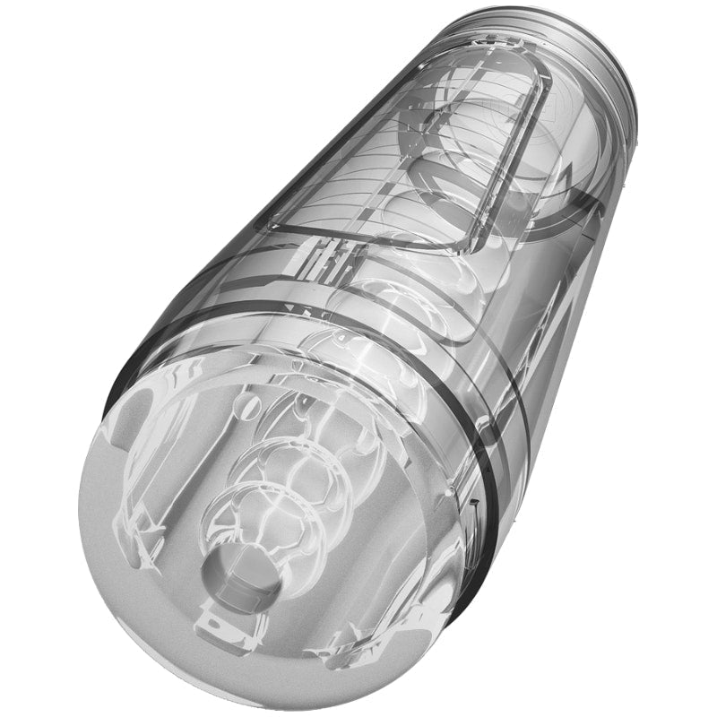 Doc Johnson's Main Squeeze Optix Crystal Masturbator, Clear