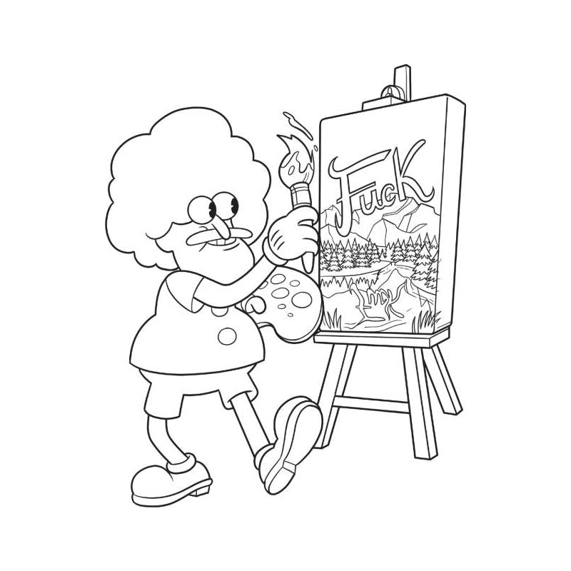 Suck My Crayon Colouring Book - Wood Rocket