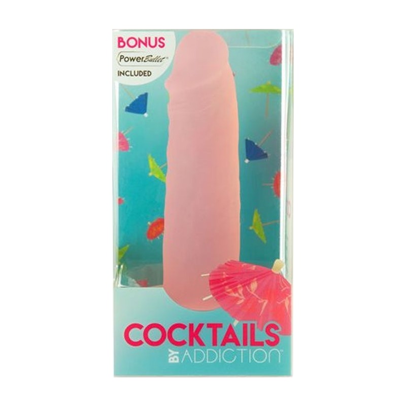 Addiction Cocktails Dildo, Peach Bellini, 5.5in/14cm